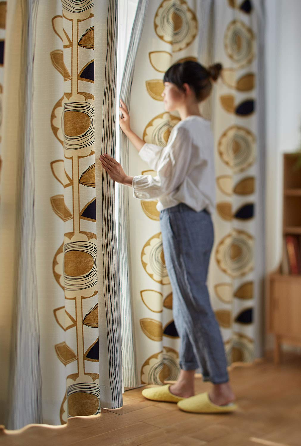 Amazon｜スミノエ(Suminoe) カーテン アイボリー 幅250cm ×丈110cm